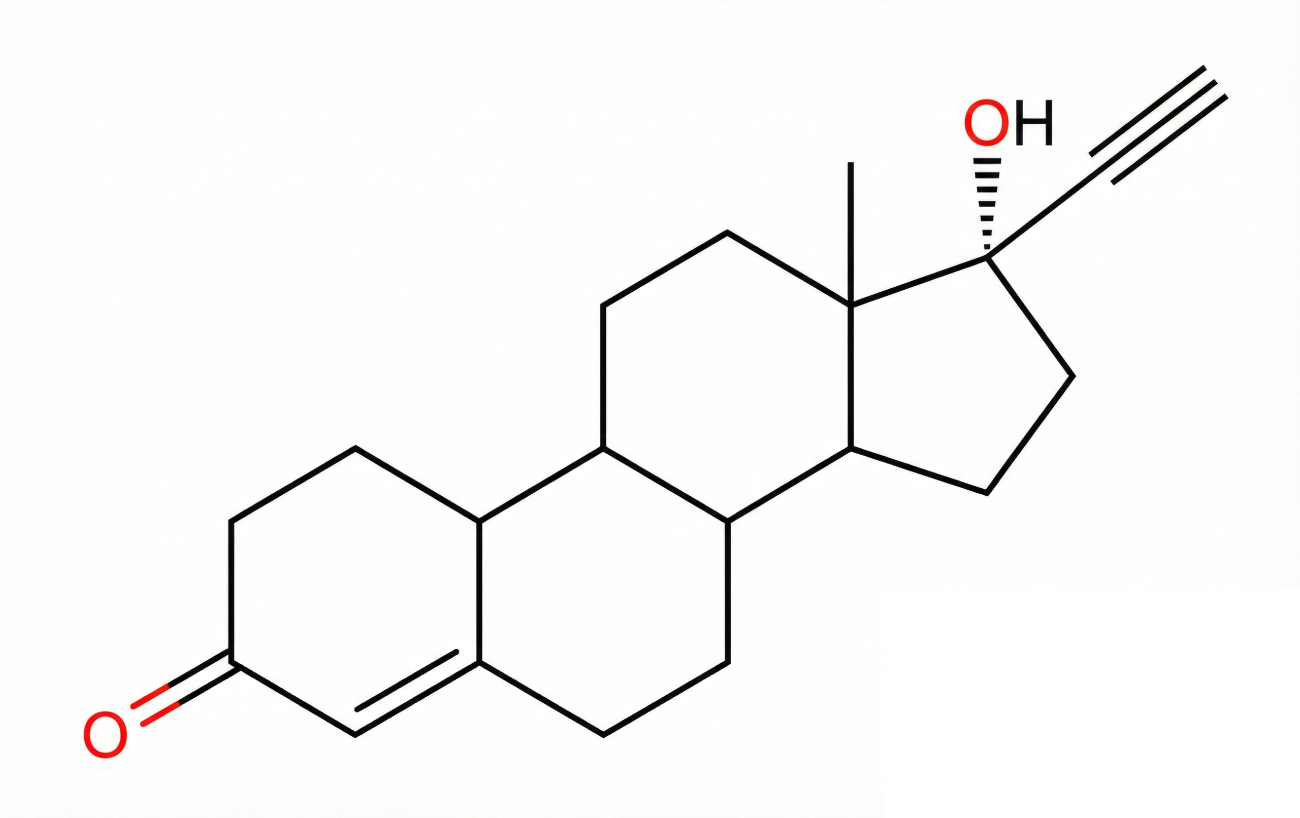 Chemical Structure of Norethindrone
